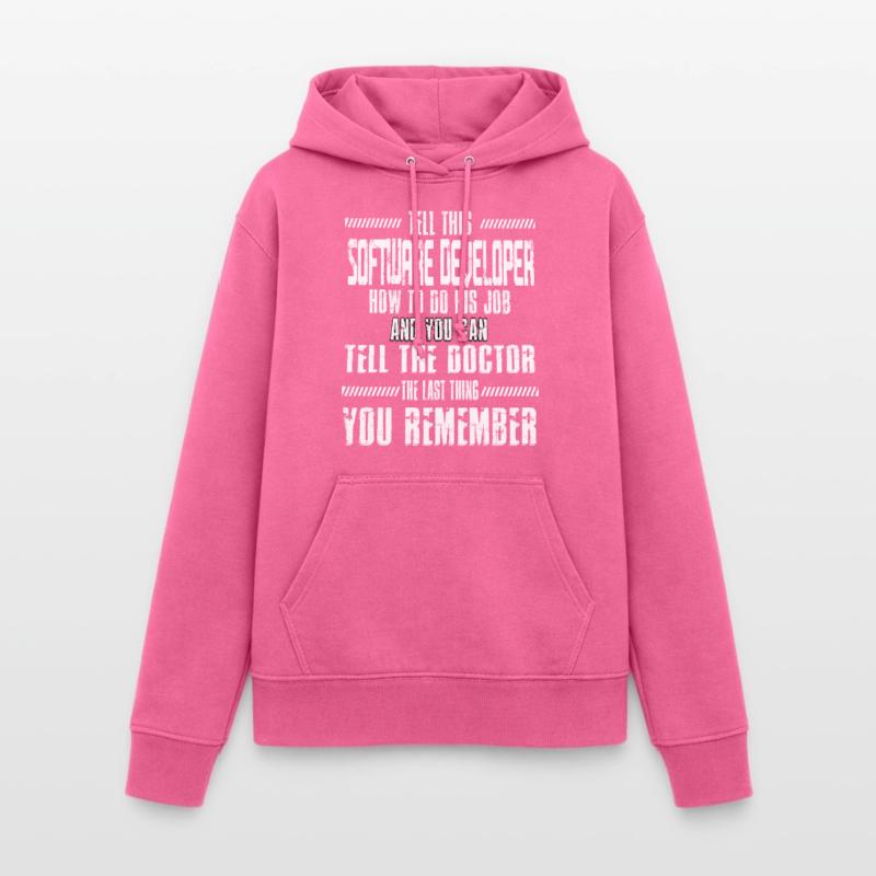 Computer Software Entwickler Code Programmiere Frauen Hoodie