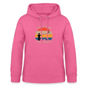 Drachen fliegen und es lieben - Drachenflieger - Frauen Hoodie - Pink - Vorne - AI Model Female 172 light (172cm)