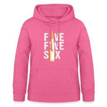 556 AR15 Waffenliebhaber Munition - Frauen Hoodie - Pink - Vorne - AI Model Female 172 light (172cm)