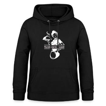Serveuse Restaurant Systemrelevant - Sweat à capuche Femme - noir - Devant - AI Model Female 172 light (172cm)
