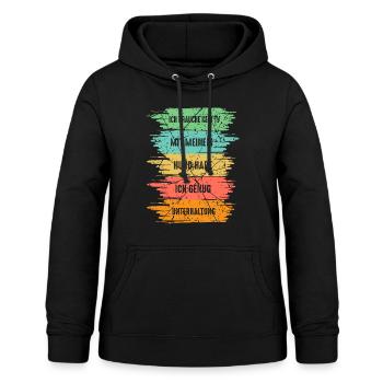 Hunde Hundeliebhaber Hundesport - Frauen Hoodie - Schwarz - Vorne - AI Model Female 172 light (172cm)