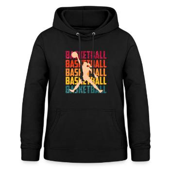 Basketballspieler Basketball Mädchen - Frauen Hoodie - Schwarz - Vorne - AI Model Female 172 light (172cm)