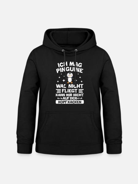 Pinguin - Frauen Hoodie - Schwarz
