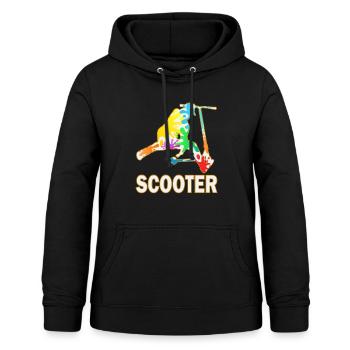 Stunt Scooter Electric Scooter Scooter - Women's Hoodie - black - Front - AI Model Female 172 light (172cm)