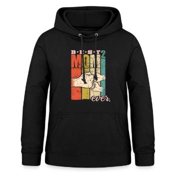 Best Mom Ever Zwillingsmama Mama Zwillinge Mutter - Frauen Hoodie - Schwarz - Vorne - AI Model Female 172 light (172cm)