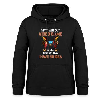 Jeux vidéo Jeu De Jeu Vidéo - Sweat à capuche Femme - noir - Devant - AI Model Female 172 light (172cm)