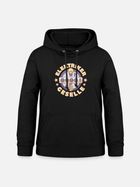 Elektriker Geselle Elektroniker Geschenk - Frauen Hoodie - Schwarz