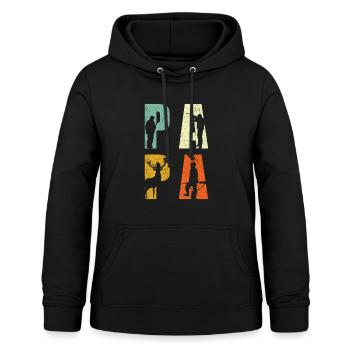 Jäger Papa Jagd Vater Geschenk - Frauen Hoodie - Schwarz - Vorne - AI Model Female 172 light (172cm)