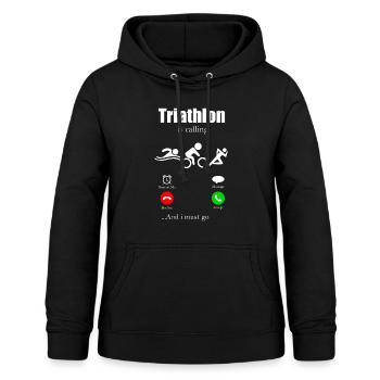Triathlon - Sweat à capuche Femme - noir - Devant - AI Model Female 172 light (172cm)