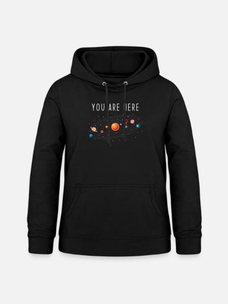 Sonnensystem - Frauen Hoodie - Schwarz
