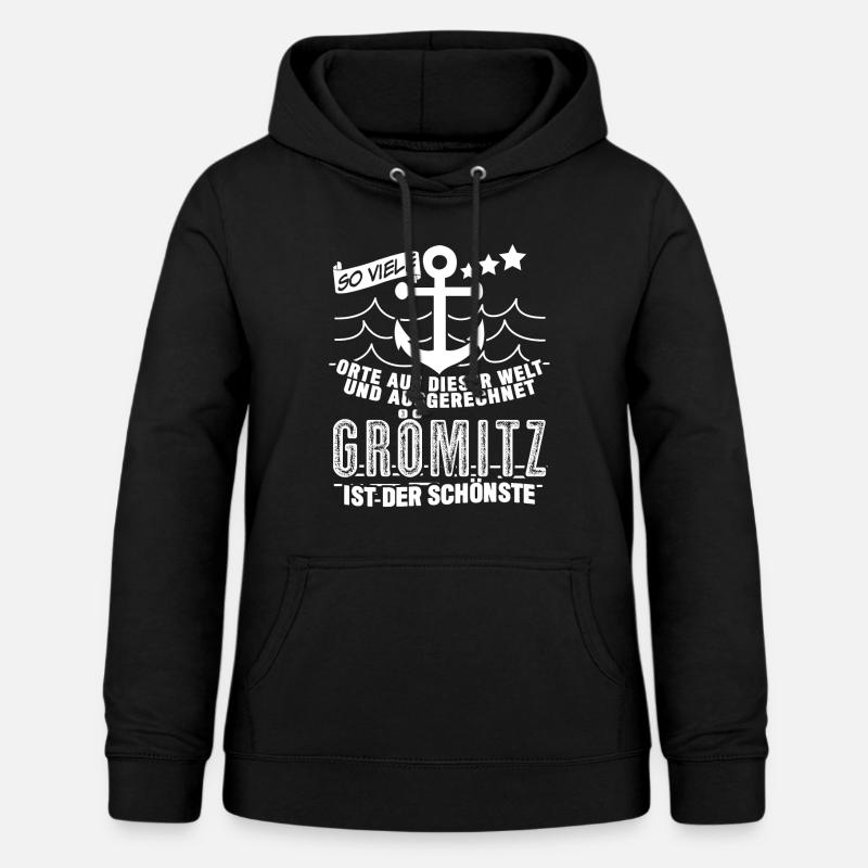Grömitz Spruch Witz - Frauen Hoodie - Schwarz