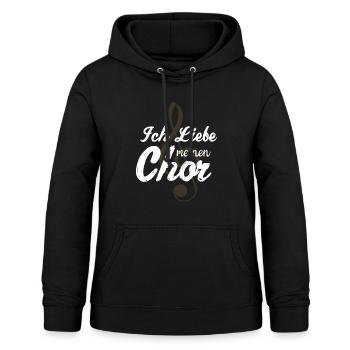 Ich liebe den Chor - Frauen Hoodie - Schwarz - Vorne - AI Model Female 172 light (172cm)