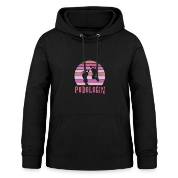 podiatrist - Women's Hoodie - black - Front - AI Model Female 172 light (172cm)