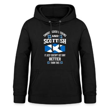 Scottish Wise And Good Loogin, Scotland - Women's Hoodie - black - Front - AI Model Female 172 light (172cm)