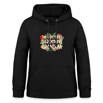 La plus belle jardinage grand-mère - Sweat à capuche Femme - noir - Devant - AI Model Female 172 light (172cm)