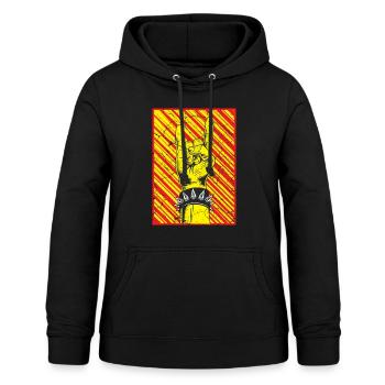 Le punk du Diable - Sweat à capuche Femme - noir - Devant - AI Model Female 172 light (172cm)
