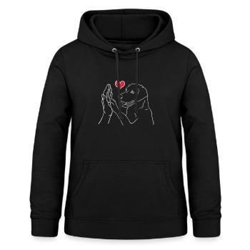 Labrador Hundeliebe Hundebesitzer Geschenk - Frauen Hoodie - Schwarz - Vorne - AI Model Female 172 light (172cm)