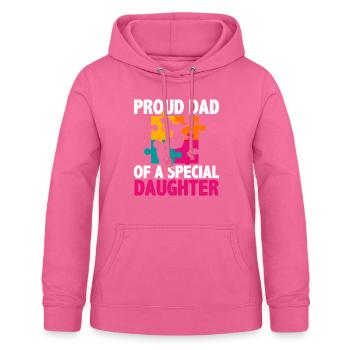 Stolzer Vater Einer Besonderen Tochter - Frauen Hoodie - Pink - Vorne - AI Model Female 172 light (172cm)