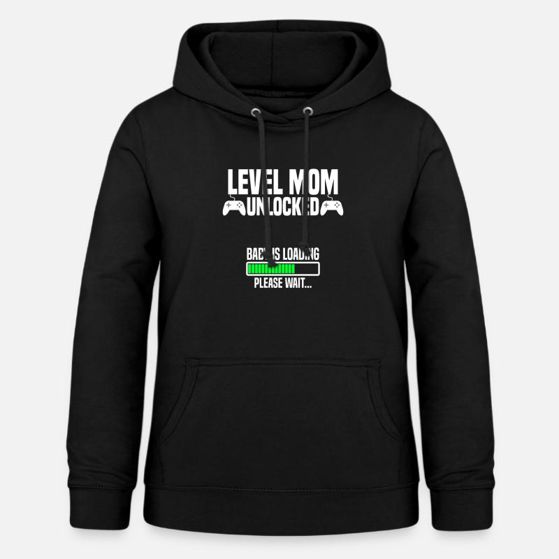 Level Mom unlocked - Women's Hoodie - black