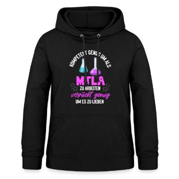 MTLA Frauen Labormedizin Labor - Frauen Hoodie - Schwarz - Vorne - AI Model Female 172 light (172cm)