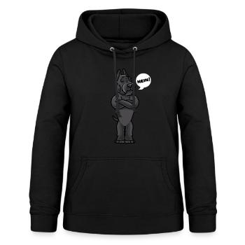 Sturer Riesenschnauzer - Frauen Hoodie - Schwarz - Vorne - AI Model Female 172 light (172cm)