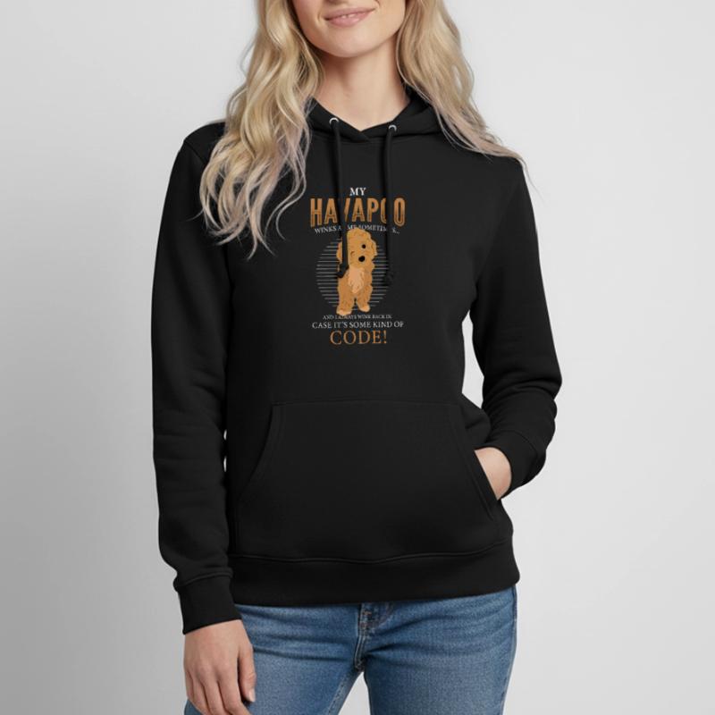 havapoo, havapoo poodle hybrid, havapoo humor, Women's Hoodie