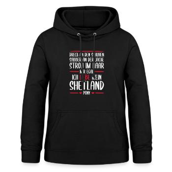 Shetland Pony Shetty Liebe Geschenk - Frauen Hoodie - Schwarz - Vorne - AI Model Female 172 light (172cm)