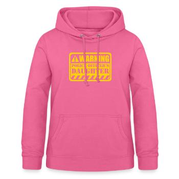 Cadeau de flic de la fille d’un policier - Sweat à capuche Femme - rose - Devant - AI Model Female 172 light (172cm)
