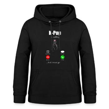 K-Pop - Sweat à capuche Femme - noir - Devant - AI Model Female 172 light (172cm)