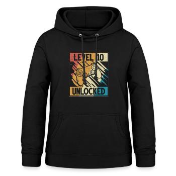 10. Geburtstag Gamer 10 Jahre - Frauen Hoodie - Schwarz - Vorne - AI Model Female 172 light (172cm)