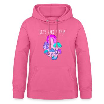 Lets take a trip LSD Acid Pilze Party Drogen - Frauen Hoodie - Pink - Vorne - AI Model Female 172 light (172cm)