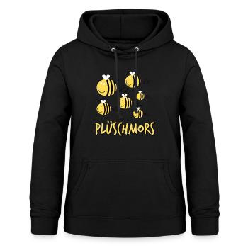 Plüschmors Plattdeutsch - Frauen Hoodie - Schwarz - Vorne - AI Model Female 172 light (172cm)