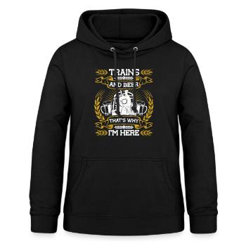 Railway Railway Train Train Train Driver - Women's Hoodie - black - Front - AI Model Female 172 light (172cm)
