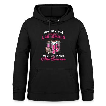 MTLA Labormedizin Frau Laborantin Labor - Frauen Hoodie - Schwarz - Vorne - AI Model Female 172 light (172cm)