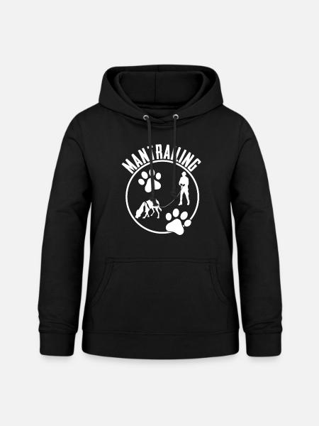 Mantrailing Suchhund Fährtenhund - Frauen Hoodie - Schwarz