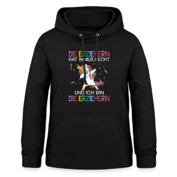 Erzieherin Kita Kindergärtnerin Geschenk - Frauen Hoodie - Schwarz - Vorne - AI Model Female 172 light (172cm)