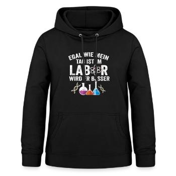 MTLA Labormedizin Frau Laborantin Labor - Frauen Hoodie - Schwarz - Vorne - AI Model Female 172 light (172cm)