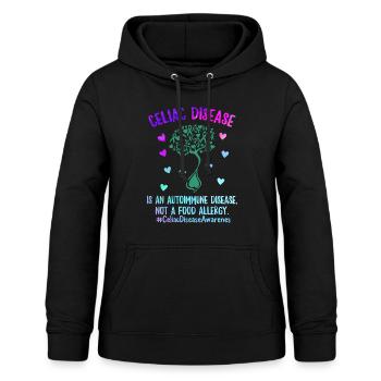 Chemise de la maladie cœliaque, maladie auto-immune, pas A - Sweat à capuche Femme - noir - Devant - AI Model Female 172 light (172cm)