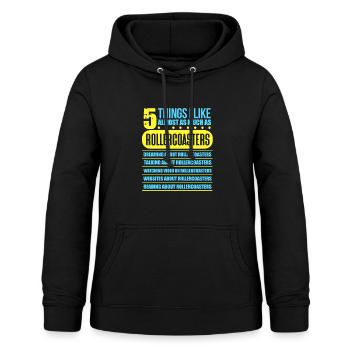 Roller coaster - Women's Hoodie - black - Front - AI Model Female 172 light (172cm)