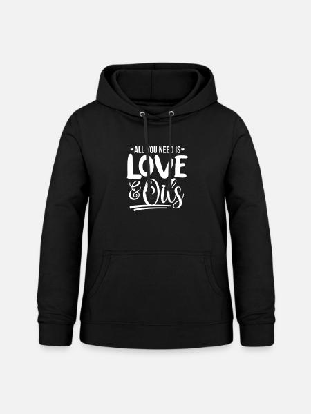 Essential Oils Ätherische Öle - Frauen Hoodie - Schwarz