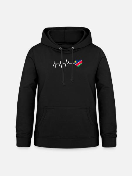 Namibia - Frauen Hoodie - Schwarz