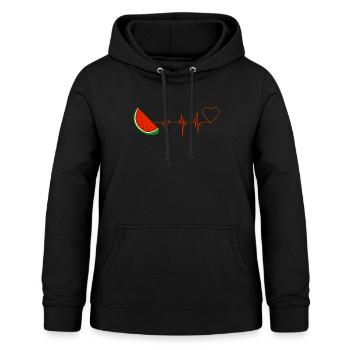 Watermelon - Women's Hoodie - black - Front - AI Model Female 172 light (172cm)