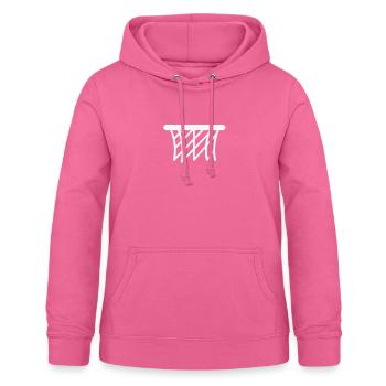 Basketball Korb - Frauen Hoodie - Pink - Vorne - AI Model Female 172 light (172cm)