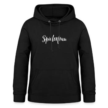 Spielerfrau Fußball - Frauen Hoodie - Schwarz - Vorne - AI Model Female 172 light (172cm)