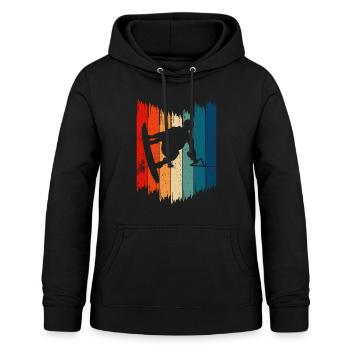 Wakeboard Vintage Wakeboarding - Sweat à capuche Femme - noir - Devant - AI Model Female 172 light (172cm)