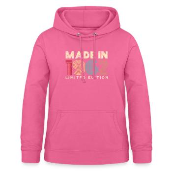 Made in vintage 1962 birthday gift 60 years - Women's Hoodie - pink - Front - AI Model Female 172 light (172cm)
