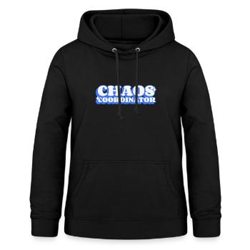 Chaos-Koordinator - Frauen Hoodie - Schwarz - Vorne - AI Model Female 172 light (172cm)