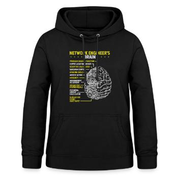 Network Engineer Networking Network Engineering - Frauen Hoodie - Schwarz - Vorne - AI Model Female 172 light (172cm)