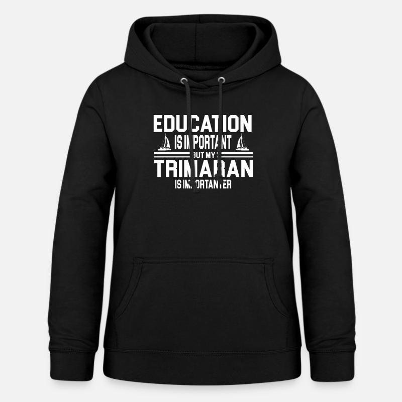 Funny trimaran present idea for trimaran captains - Women's Hoodie - black