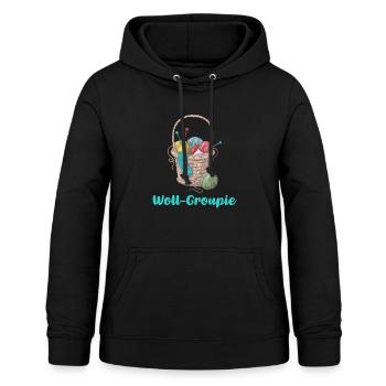 Stricken - Frauen Hoodie - Schwarz - Vorne - AI Model Female 172 light (172cm)